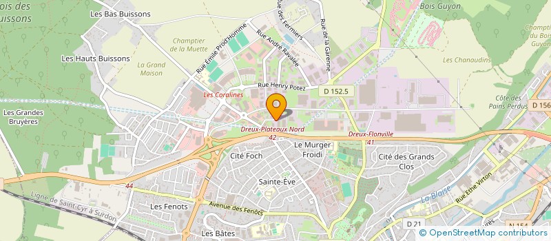localisation de l'entreprise CONCEPTION MOULAGE ELASTOMERES à DREUX