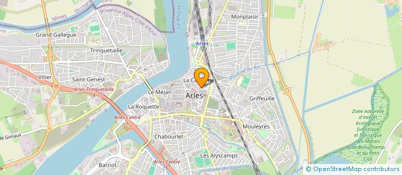 localisation de l'entreprise CONCEPTION MUSICALE MEDITERRANEENNE  ARLES