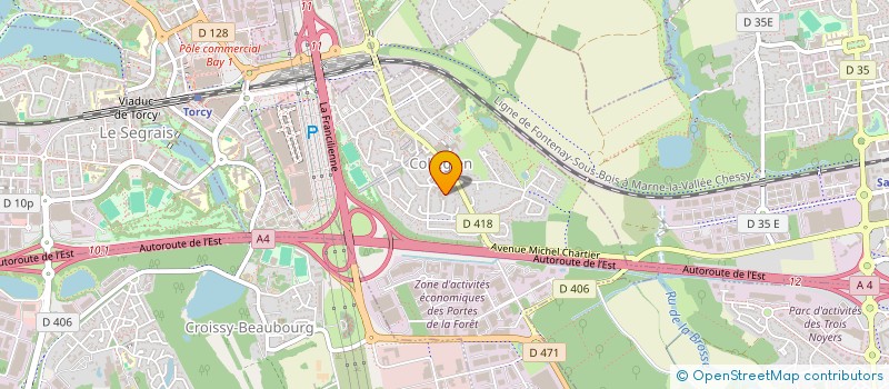 localisation de l'entreprise CONCEPTION REAL CHARPENTE COUVERTURE P E  COLLEGIEN