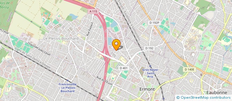 localisation de l'entreprise CONCEPTION REALISAT ENTRETIEN CLIMATIQUE  ERMONT