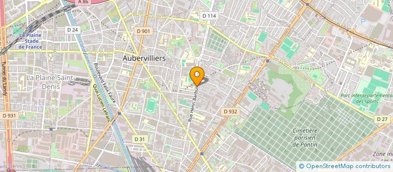 localisation de l'entreprise CONCEPTION REALISATION DE TRAVAUX DE RESINES à AUBERVILLIERS