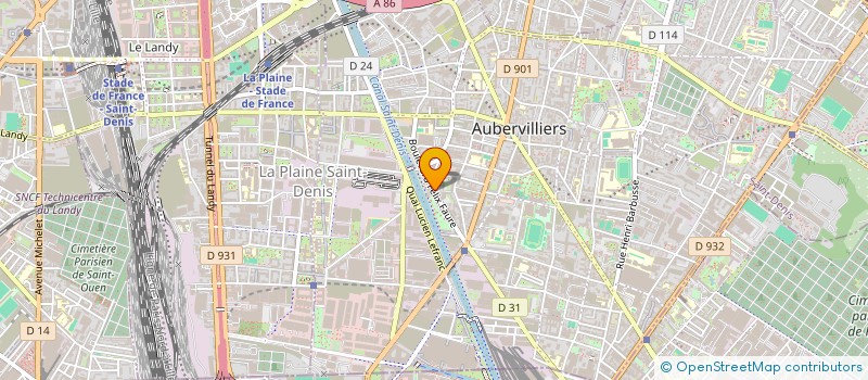 localisation de l'entreprise CONCEPTION REALISATION ENSEMBLE SERVICES  AUBERVILLIERS