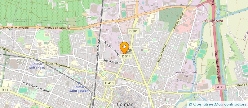 localisation de l'entreprise CONCEPTION-REALISATION PLANS & PROJETS à COLMAR