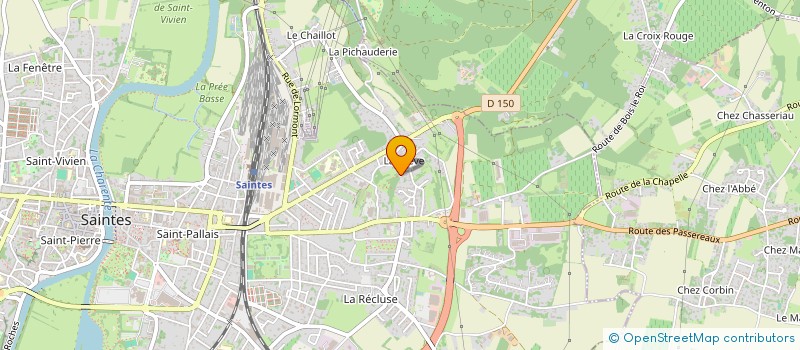 localisation de l'entreprise CONCEPTION RENOVATION BOIS  SAINTES