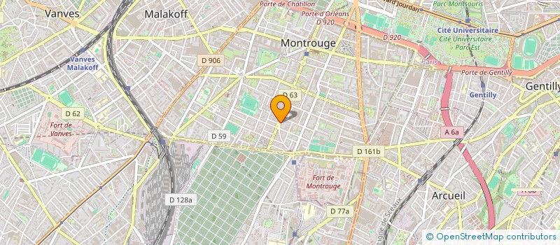 localisation de l'entreprise CONCEPTION TECHNIQUES MODERNES SARL à MONTROUGE