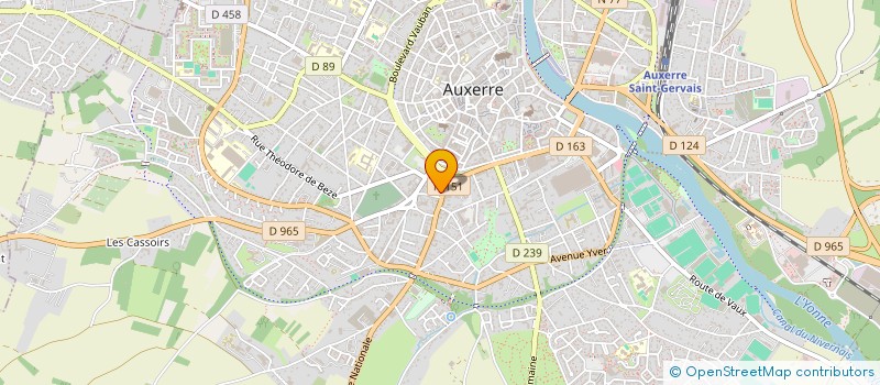 localisation de l'entreprise CONCEPTION TOUT TRAVAUX RESTAURATION BATIMENT à AUXERRE