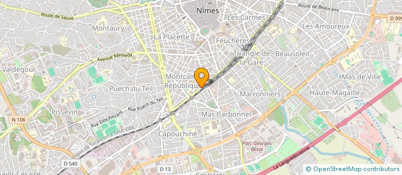 localisation de l'entreprise CONCEPTION TRAVAUX  NIMES