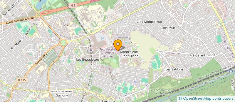 localisation de l'entreprise CONCEPTION URBANISATION DES BATIMENTS ENERGETIQUES à SEVRAN