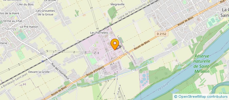 localisation de l'entreprise CONCEPTIONS APPLICATIONS PROCEDES VERINS CAP VERINS à CHAINGY