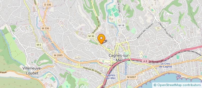 localisation de l'entreprise CONCEPTIONS ETUDES BATIMENTS  CAGNES-SUR-MER