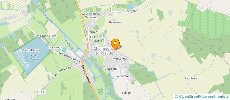 localisation de l'entreprise CONCEPTIONS FRANCOIS ROUVIER à CHAMPIGNY-SUR-VEUDE