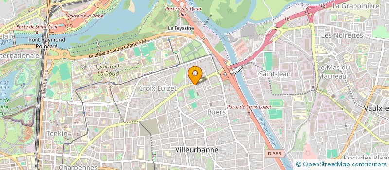 localisation de l'entreprise CONCEPTIUM  VILLEURBANNE