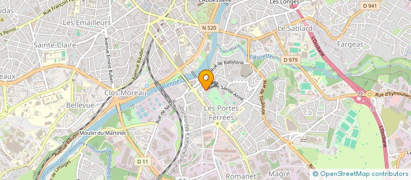 localisation de l'entreprise CONCEPTO à LIMOGES