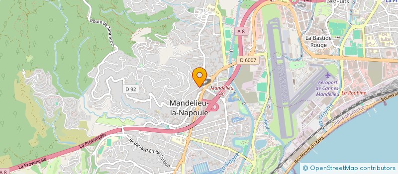 localisation de l'entreprise CONCEPTOR à MANDELIEU-LA-NAPOULE