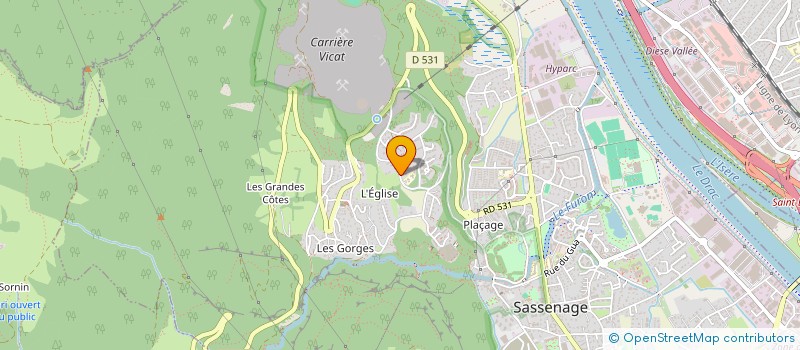 localisation de l'entreprise CONCEPTS & CUISINES à SASSENAGE