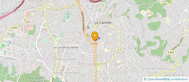 localisation de l'entreprise CONCEPTS-HABITATS à LE CANNET