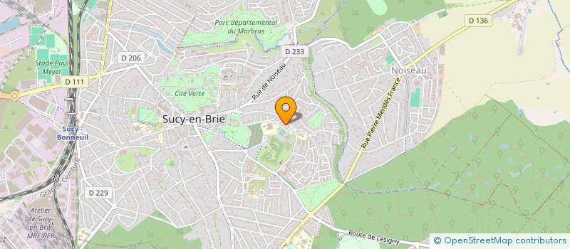 localisation de l'entreprise CONCEPTS & SOLUTIONS à SUCY-EN-BRIE