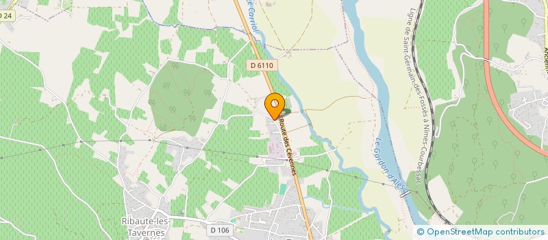 localisation de l'entreprise CONCEPTS TRAVAUX PUBLICS à RIBAUTE-LES-TAVERNES