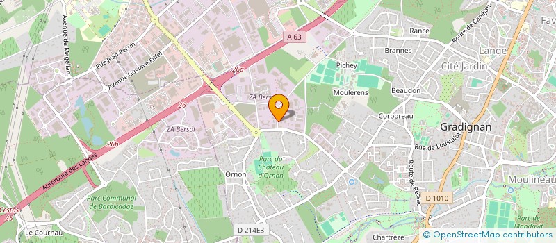 localisation de l'entreprise CONCEPTSITE MERIGNAC  GRADIGNAN