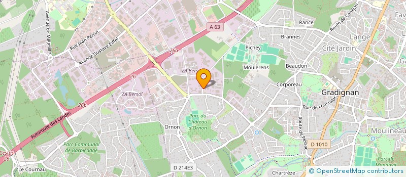 localisation de l'entreprise CONCEPTSITE MONTAUBAN  GRADIGNAN