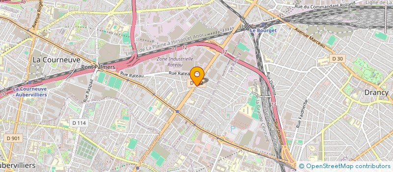localisation de l'entreprise CONCEPTUM PLUS à LA COURNEUVE