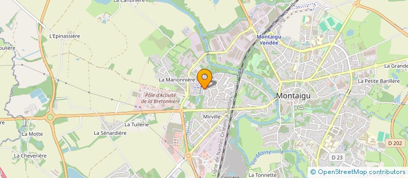 localisation de l'entreprise CONCERT'EAU à MONTAIGU-VENDEE