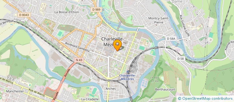 localisation de l'entreprise CONCERTS & COEURS GUILLAUME DE MACHAULT  CHARLEVILLE-MEZIERES