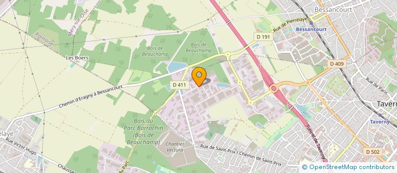 localisation de l'entreprise CONCEVOIR BATIR MAINTENIR  TAVERNY