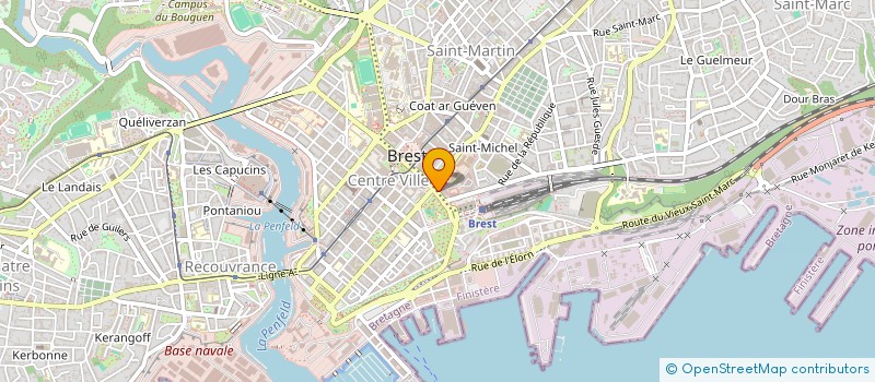 localisation de l'entreprise CONCHABS à BREST