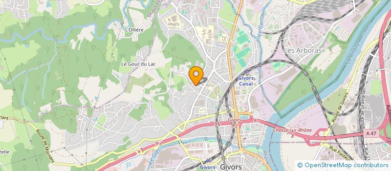 localisation de l'entreprise CONCIERG'AUTO à GIVORS