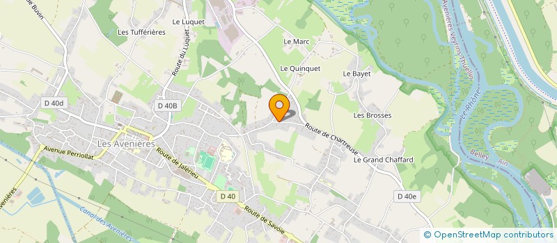 localisation de l'entreprise CONCIERG'IMMO +  LES AVENIERES VEYRINS-THUELLIN