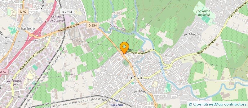 localisation de l'entreprise CONCIERGERIE BENAT  LA CRAU