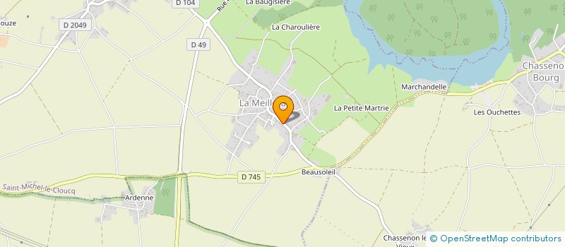 localisation de l'entreprise CONCIERGERIE CELINALEX  SAINT-MICHEL-LE-CLOUCQ