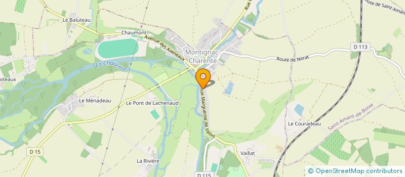 localisation de l'entreprise CONCIERGERIE CEZAM  MONTIGNAC-CHARENTE