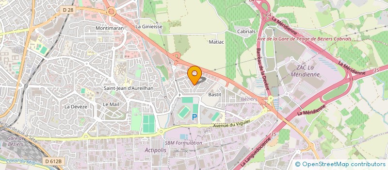 localisation de l'entreprise CONCIERGERIE DE L'OCCITANIE  BEZIERS