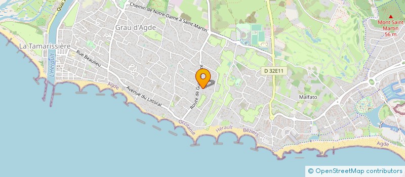localisation de l'entreprise CONCIERGERIE DE LA PLAGE à AGDE
