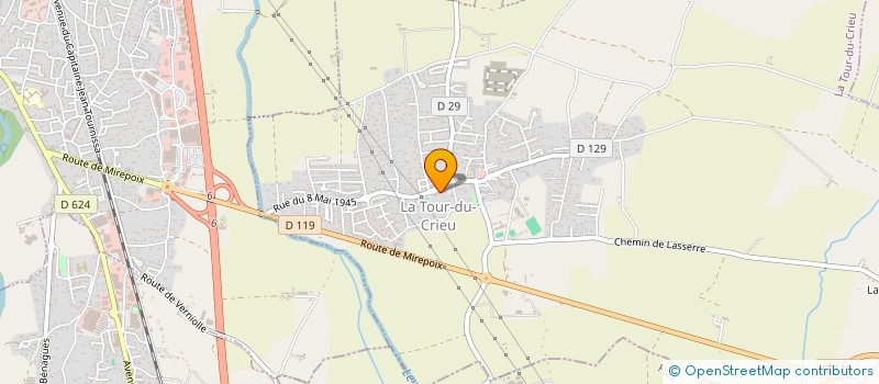 localisation de l'entreprise CONCIERGERIE DES 3 DOMAINES à LA TOUR-DU-CRIEU