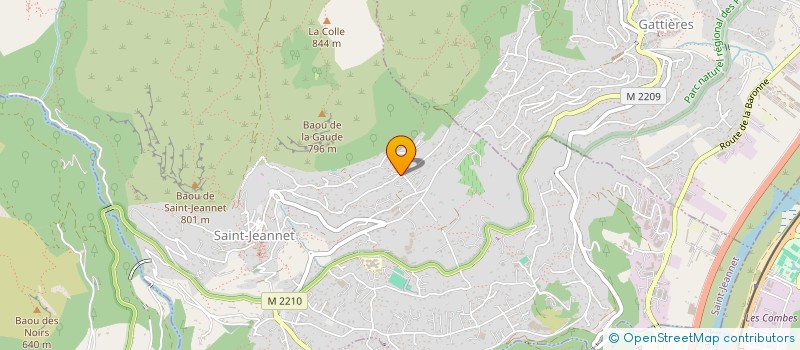 localisation de l'entreprise CONCIERGERIE DES BAOUS  SAINT-JEANNET