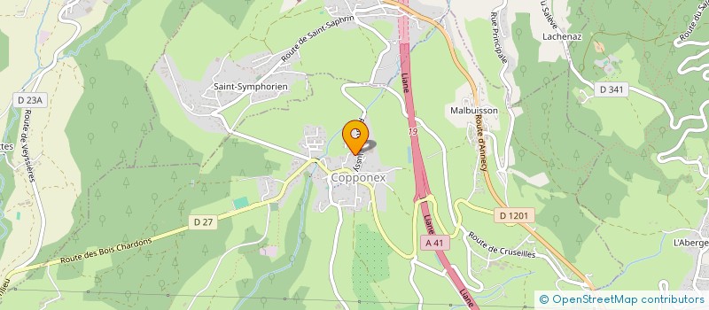 localisation de l'entreprise CONCIERGERIE DES FEES  COPPONEX