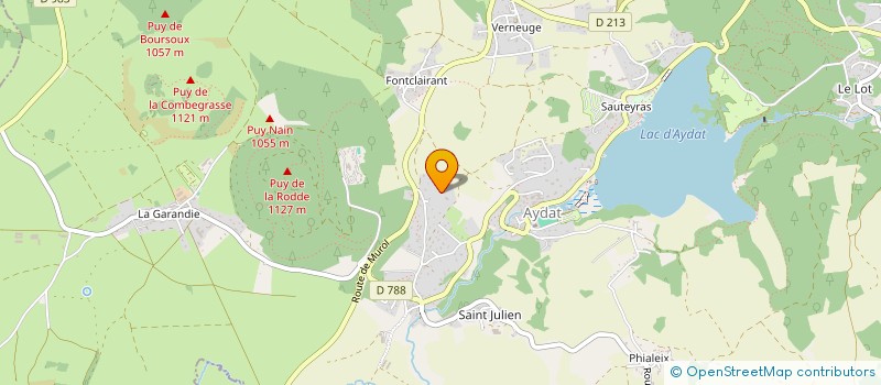 localisation de l'entreprise CONCIERGERIE DES LACS  AYDAT