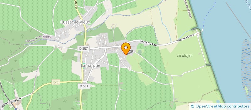 localisation de l'entreprise CONCIERGERIE DES VIGNES ET DE L'OCEAN  LAMARQUE