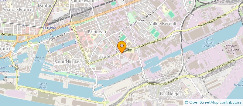 localisation de l'entreprise CONCIERGERIE DEVELOPPEMENT  LE HAVRE