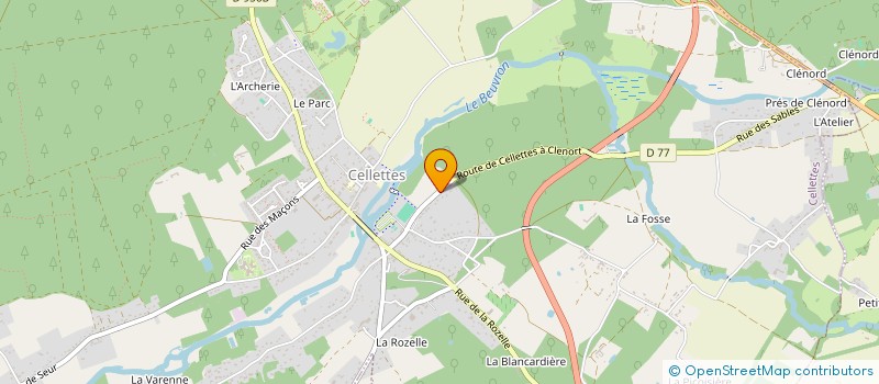 localisation de l'entreprise CONCIERGERIE DUMONT à CELLETTES