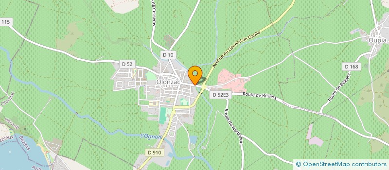 localisation de l'entreprise CONCIERGERIE ERIC  OLONZAC