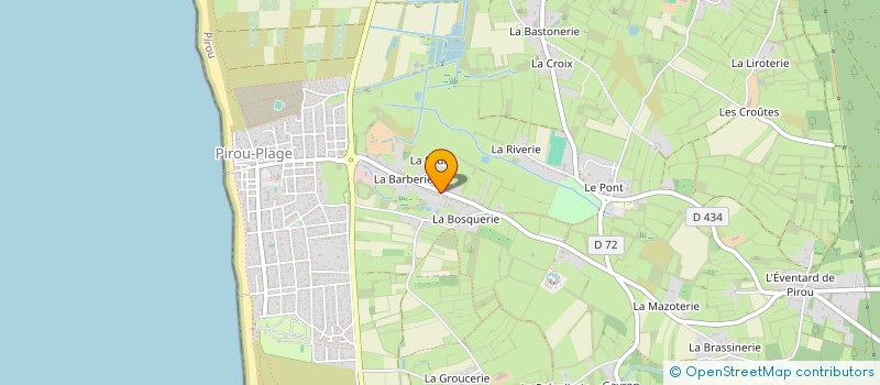 localisation de l'entreprise CONCIERGERIE ESCAPADE PIROUAISE  PIROU