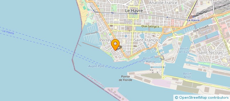 localisation de l'entreprise CONCIERGERIE J.D.M  LE HAVRE