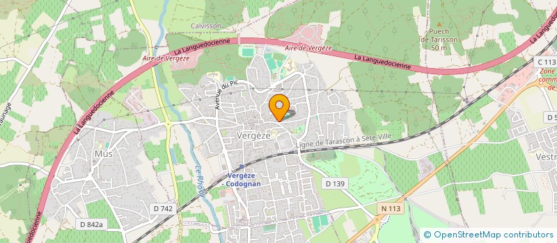 localisation de l'entreprise CONCIERGERIE L'OFFICE DE MARIE.  VERGEZE