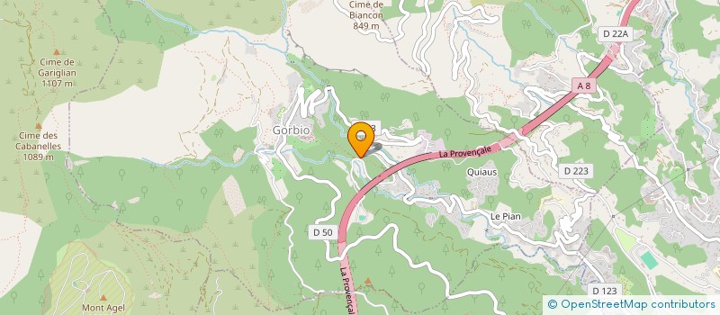 localisation de l'entreprise CONCIERGERIE LE COQ  GORBIO