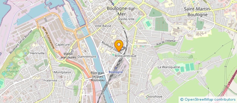 localisation de l'entreprise CONCIERGERIE LEROY à BOULOGNE-SUR-MER