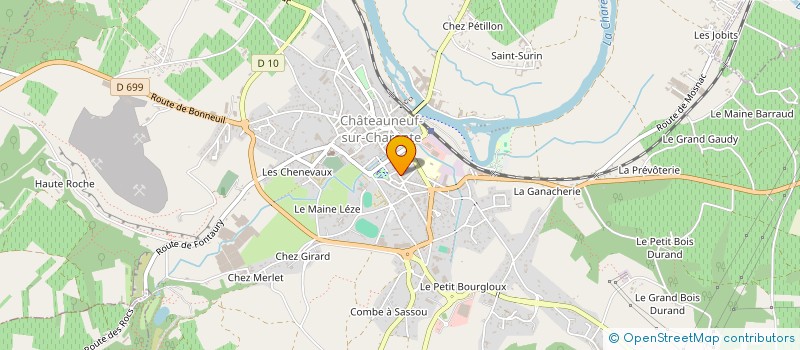 localisation de l'entreprise CONCIERGERIE LES CLES DU SERVICE à CHATEAUNEUF-SUR-CHARENTE
